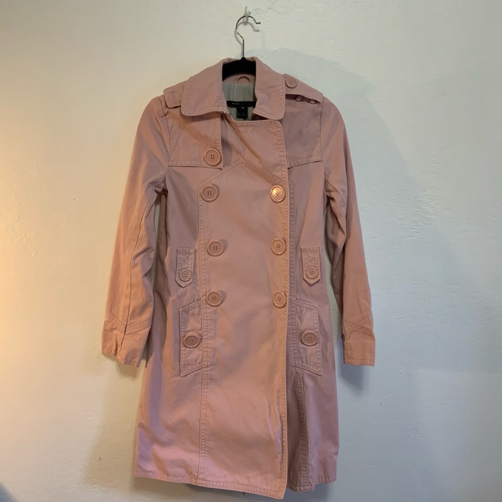 Marc by Marc Jacobs Pink Trench Coat Big Buttons